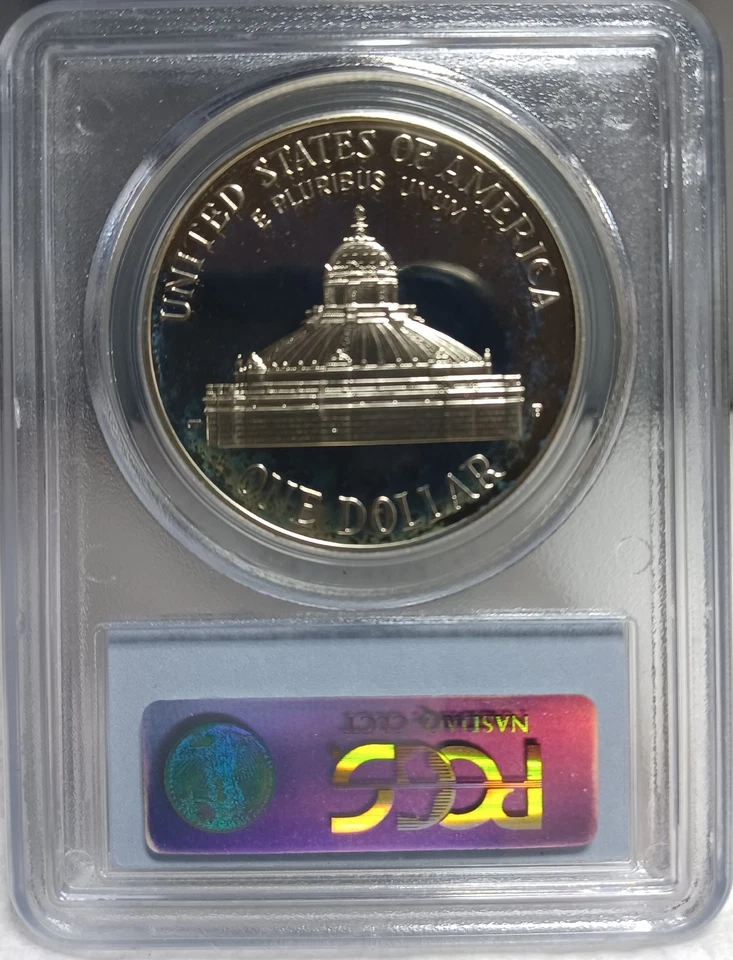2000-P Library of Congress Commemerative Silver $. PCGS PR69DCAM. Video SL0173. - Image 2 of 4