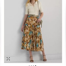 Lauren Ralph Lauren   GeorgetteWomen's Floral A-Line Skirt