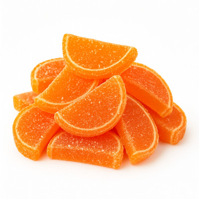 ORANGE FRUIT SLICES ~ Zesty, chewy treat ~ 4lb ~ SHIPS FREE