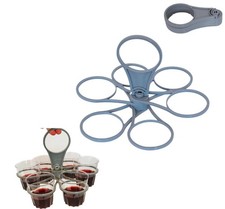 2xDrinks Holder Holiday,Foldable Coffee Carrier Drink Holder 6-Cup-Drink Holder