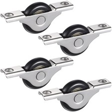 4 Pcs Sliding Closet Door Bottom Rollers Wheels for Doors Tracks