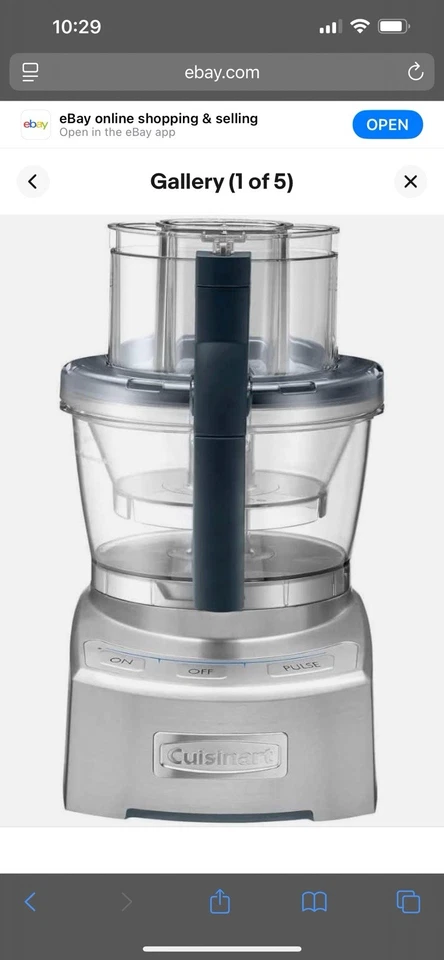 Cuisinart FP-12DCN Elite Collection 2.0 12-Cup Food Processor, Die Cast NIB - Image 3 of 4