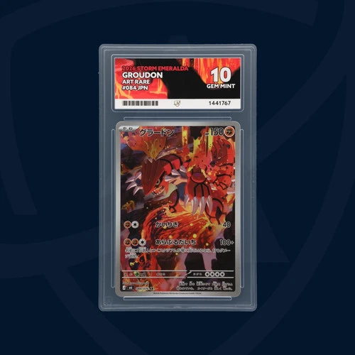 PERFECT SUBGRADES - Groudon - 084/076 - 2026 Storm Emeralda - ACE GEM MINT 10