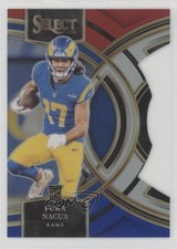 2023 Panini Select Premier Level Red & Blue Prizm Die-Cut Puka Nacua #199 1b1g