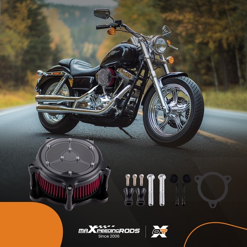 Filtro de admisión de filtro de aire rojo para Harley Softail FLSTNSE FLSTSE 11-2017 aluminio - Imagen 3 de 13