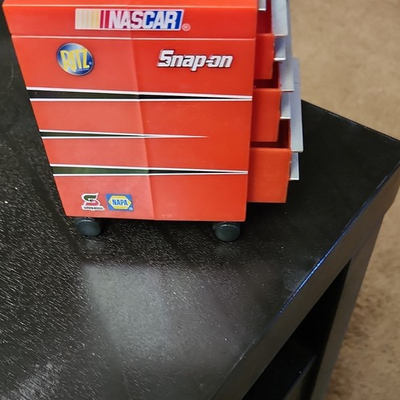 #ad Snap on NASCAR Collectible Mini War Wagon Tool Chest Red Display Model Storage $126.50