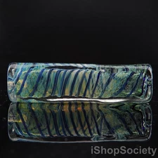 4" Fumed Swirl Square Tobacco Smoking Pipe Thick Collectible Glass Pipes - P807E