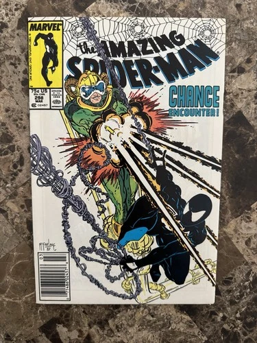 Amazing SpiderMan #298 NEWSSTAND 1988 McFarlane. Nice Copy. 1st Venom cameo!