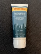 NEW Burt's Bees Soothing Moisturizer After Shave For Men 2.5 oz Sealed Aloe Hemp