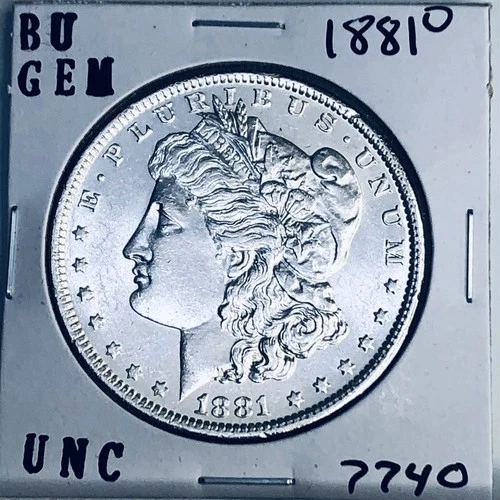 1881 O BU GEM MORGAN SILVER DOLLAR UNC MS+++ U.S. MINT RARE COIN 7740