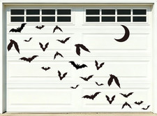 25PCS Halloween Magnetic Bat Garage Door Decorations Bat Magnets Stickers Magn