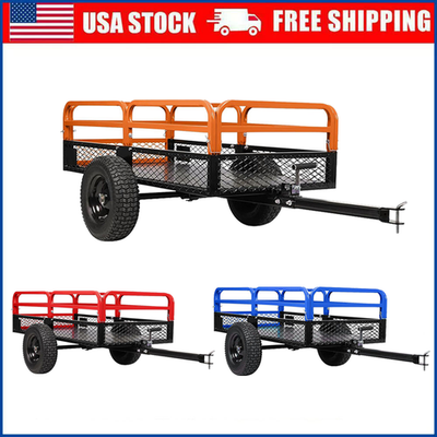 #ad Dump Trailer Tow Behind Dump Cart 1500lbs 15Cu. Ft. Heavy Duty Steel Garden Cart $224.19