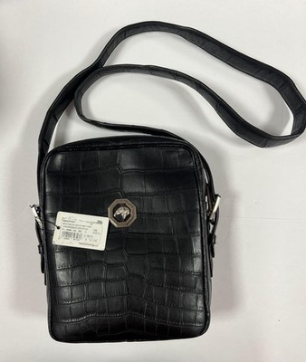 Stefano Ricci Matted crocodile messenger bag
