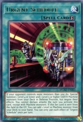 Urgent Schedule - MGED-EN063 - Premium Gold Rare - 1st Edition
