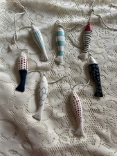 Ceramic Fish Painted Hanging Fish Stringer