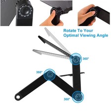 360  Adjustable Foldable Laptop Stand Table Sofa Bed Tray Notebook Computer Desk