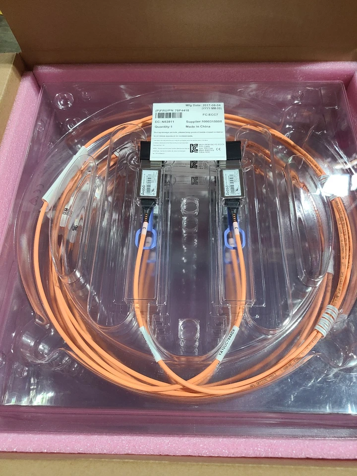 IBM 78P4418 3M Active Optical Cable Pair (AOC) PCIe3 Expansion SFBR-83ED03Z-IB1 - Image 2 of 2