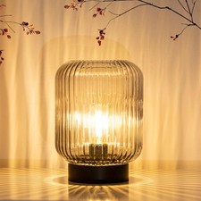 Battery Operated Lamp, Cordless Table Lamps Battery Powered Bedside Small Lam...
