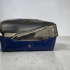 Vintage M Hohner Blues Harp Harmonica Key of C Made in Germany w/ Case