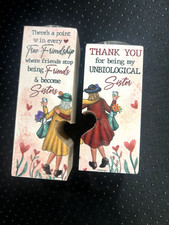 Pair of Painted Friendship Candles New Give one to a friend or keep together