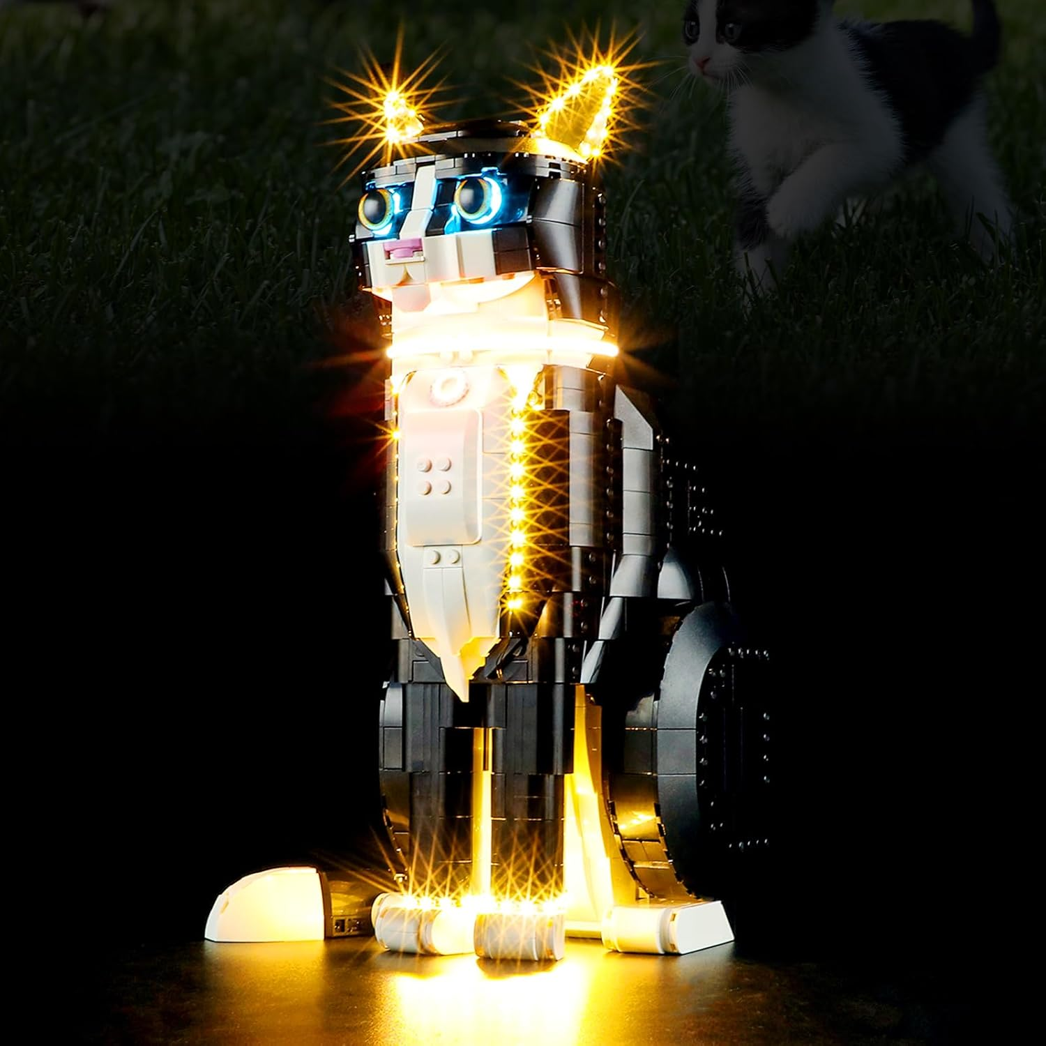 Lego 21349 Tuxedo Cat Light Kit - Compatible with Lego Ideas Set