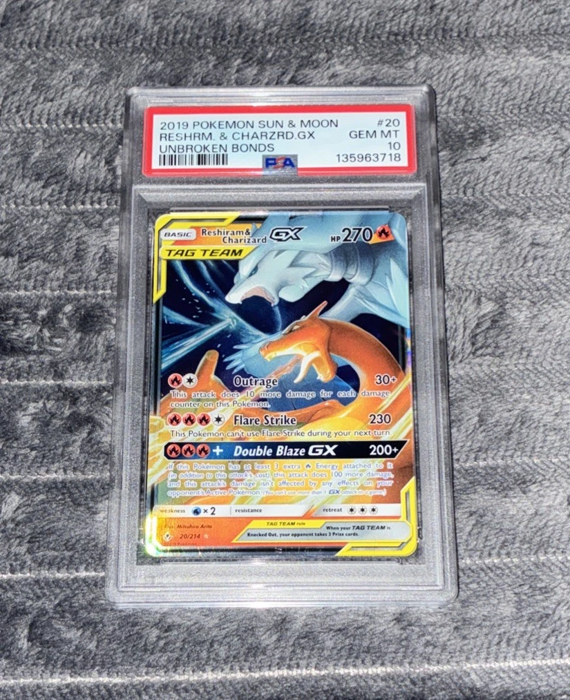 Reshiram Pokémon TCG Professional Sports Authenticator (PSA