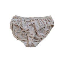 Vintage Warner  s Shine-On Nylon Lace Panties Size 6 Pale Pink Stripes