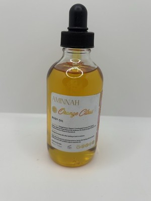 Aminnah Orange Citrus Body Oil 4 Fl Oz Skincare