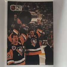 Pro Set 1991-92 Mario Lemieux Conn Smythe Trophy #318 Pittsburgh Penguins NHL