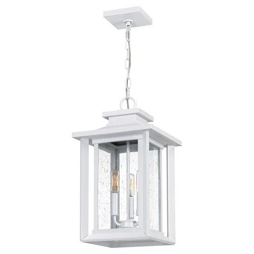 Wakefield 3-Light Outdoor Hanging Lantern in Matte White - Picture 4 of 7