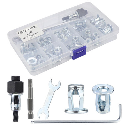 1/4 Jack Nut with Installation Tool Threaded Insert Nuts Nutserts Jack Nut Screw