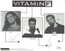 Vitamin F John Marcello Renato Signed Autographed 8x10 Cool Band Collage Photo