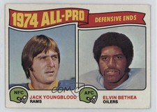 1975 Topps 1974 All-Pro Jack Youngblood Elvin Bethea #213 HOF 13bp
