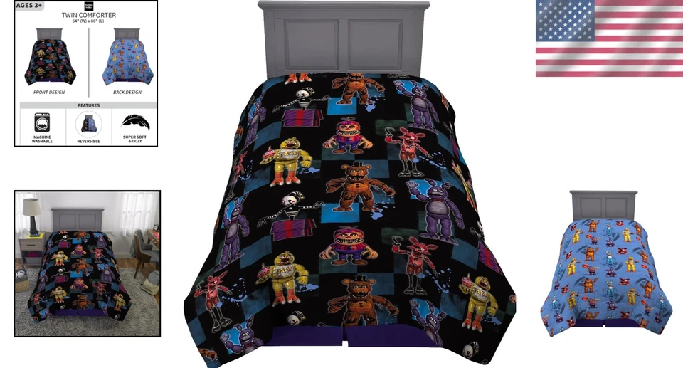 Five Nights At Freddy's Kids Comforter, Twin Size - Image 2 of 4
