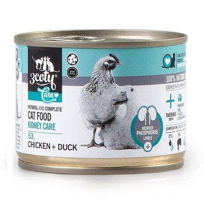 5901785310313 3COTY 53. Chicken + duck Kidney Care - nassfutter für Katzen - 180