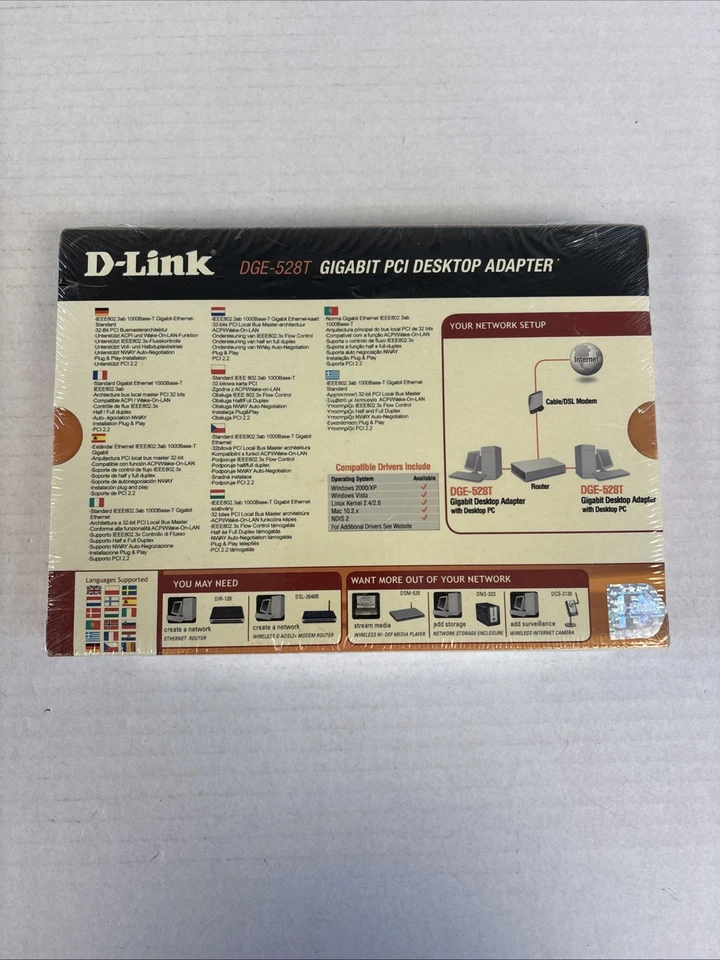 D-Link DGE-528T Gigabit PCI Desktop Adapter - Изображение 2 из 4