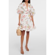 Zimmermann Floral Pleated Mini Dress size US 8