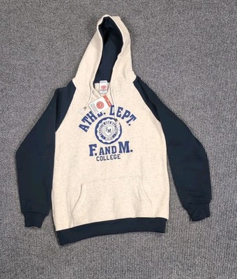 Franklin Marshall Varsity Sweatshirts Hoodie Blue And Grey.