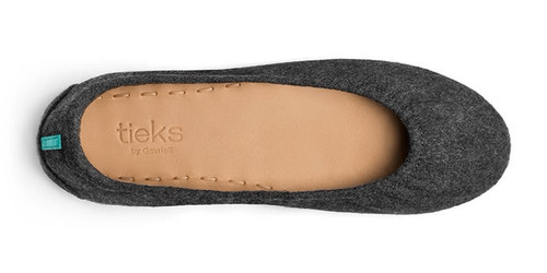 TIEKS By Gavrieli Greystone Vegan Wool Ballet Flats