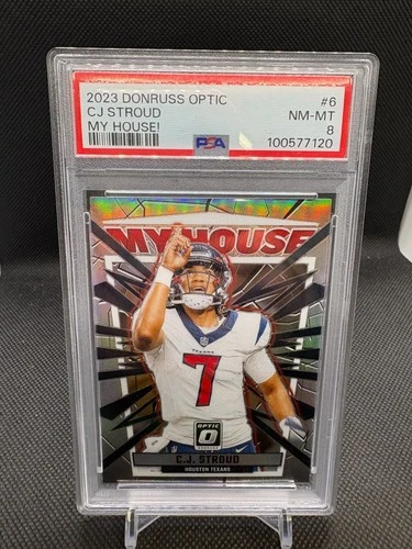 CJ Stroud 2023 Panini Donruss Optic Football My House PSA 8 #6