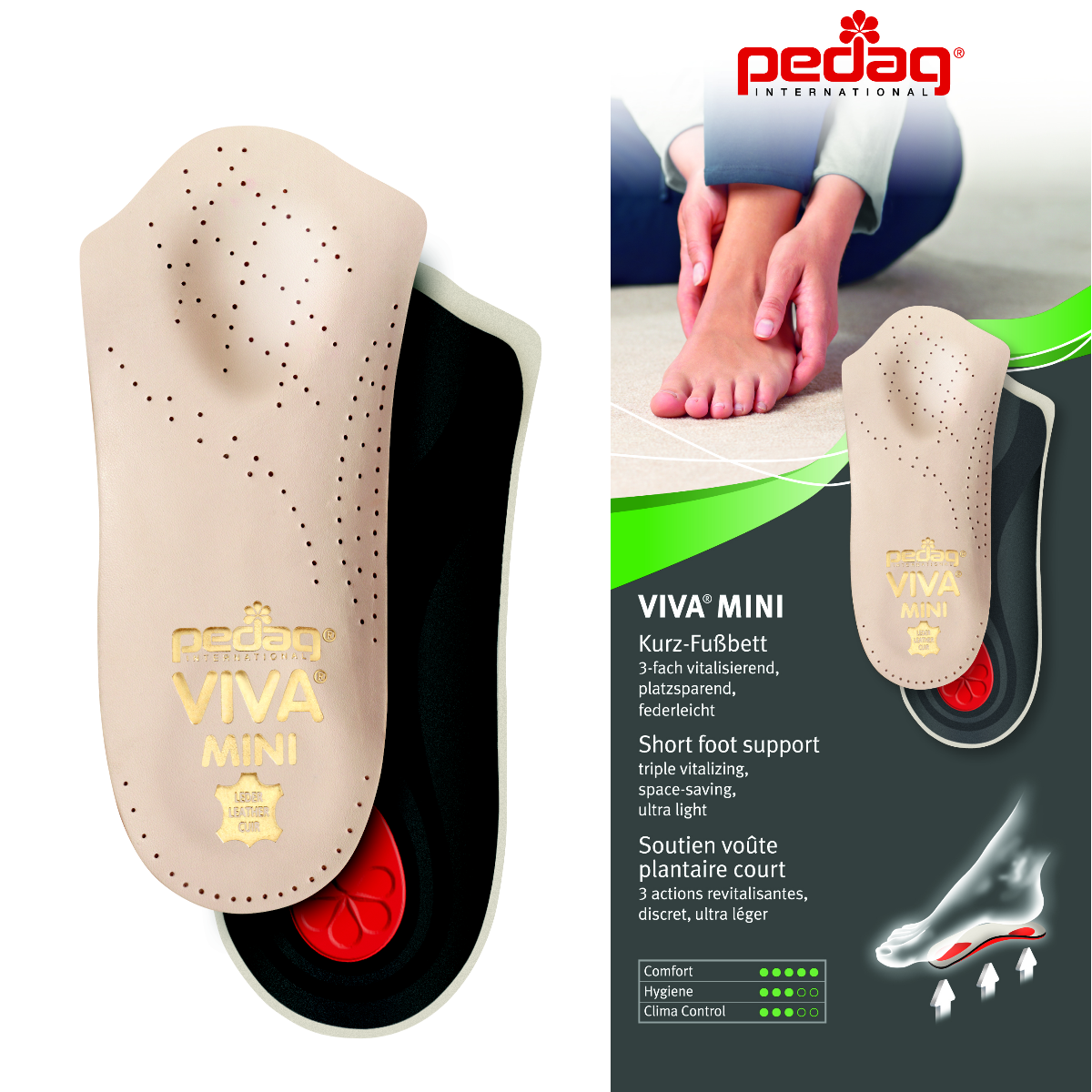 Viva Mini Pedag Viva High Arch Support Insoles VIVA® MINI SUPPORT - Main Image
