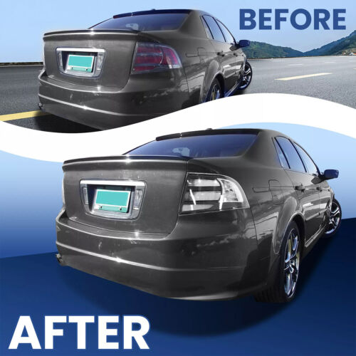 Rear Tail Light For 2004-2008 Acura TL Black Housing Clear Lens Halogen LH RH - Picture 2 of 24