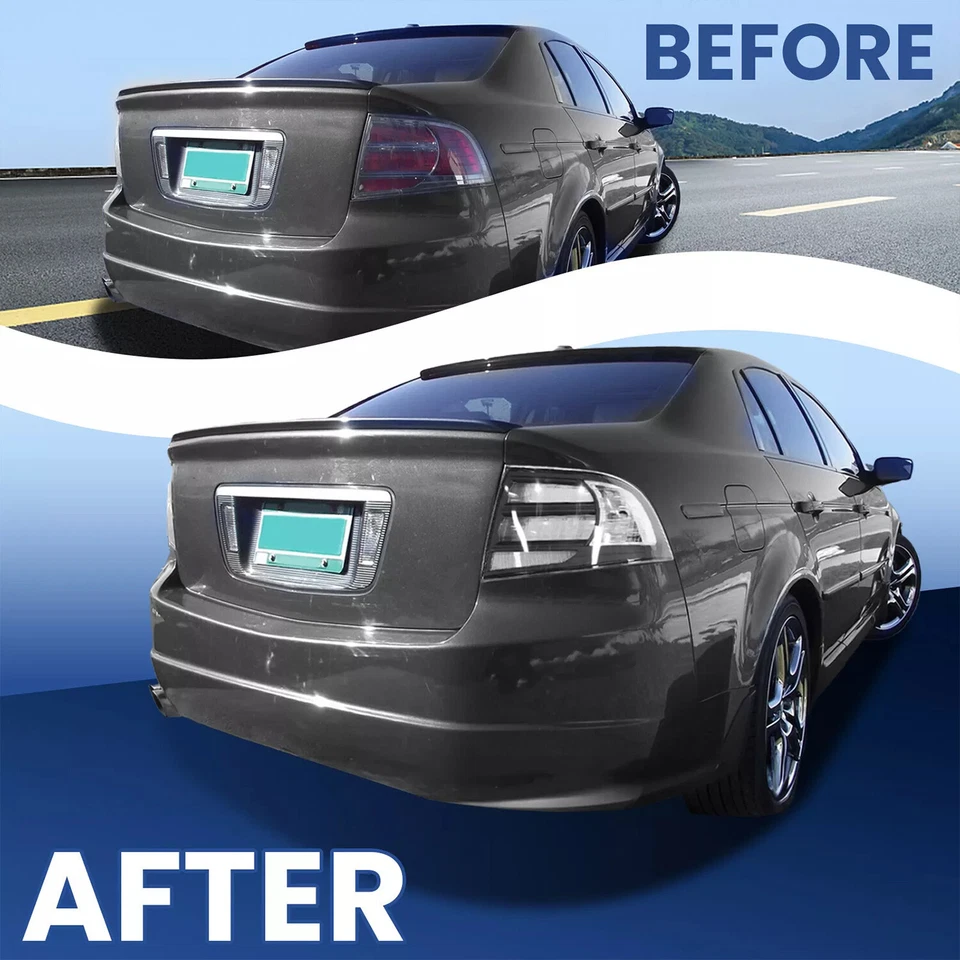 Rear Tail Light For 2004-2008 Acura TL Black Housing Clear Lens Halogen LH RH - Image 2 of 4