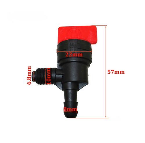 2pc Threaded Type Fuel Switch 90° Fuel Valve For Briggs & Stratton 698182 399517 - Picture 2 of 5