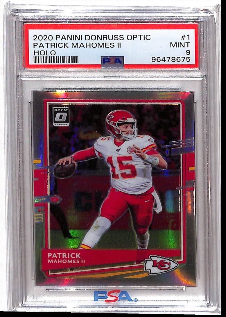 2020 Optic Holo Patrick Mahomes PSA 9