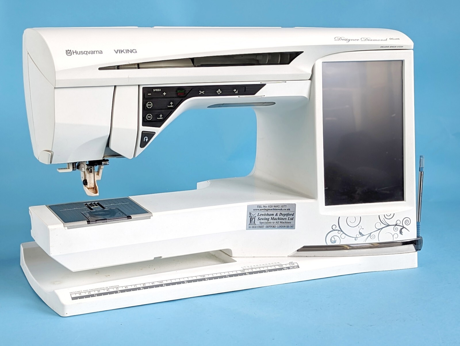 Husqvarna Viking Designer Diamond Deluxe With lots of Extras eBay