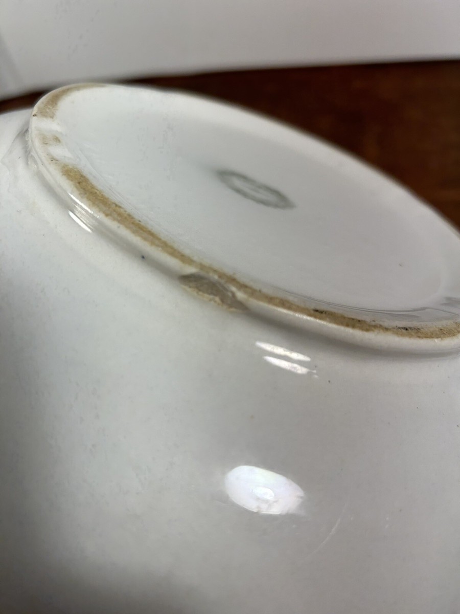 Vintage Antique Dresden Semi Porcelain White Chamber Pot w Vintage Antique Dresden Semi Porcelain White Chamber Pot w