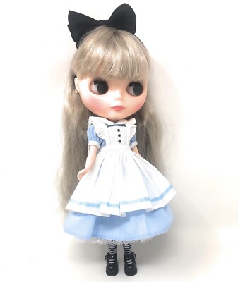 OOAK Alice In Wonderland Handmade Neo Blythe Dress Set (Doll Not Included)