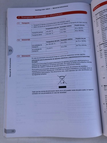 Eppendorf Centrifuge 5424/5424 Operating Manual, Paperback - Picture 4 of 4