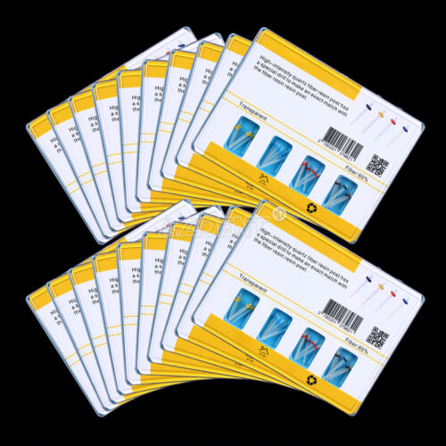 Dental AAA Fiber Post Resin High-intensity Screw Thread Glass +Drills 20pcs/Kit - Picture 17 of 18